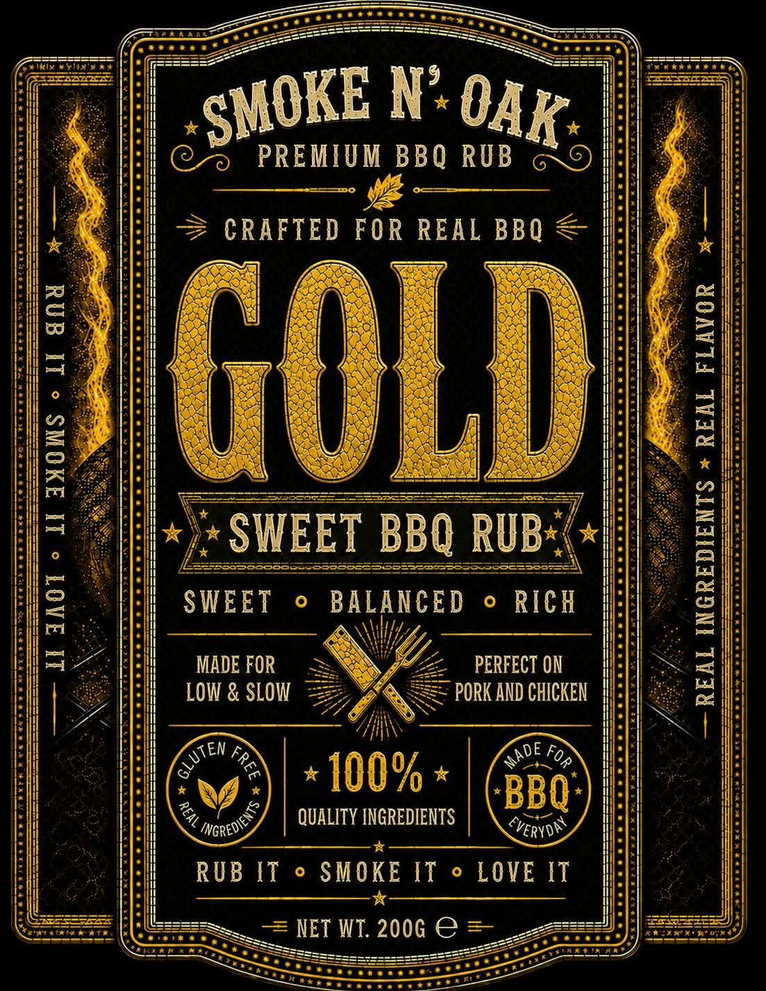 Smoke N' Oak GOLD label