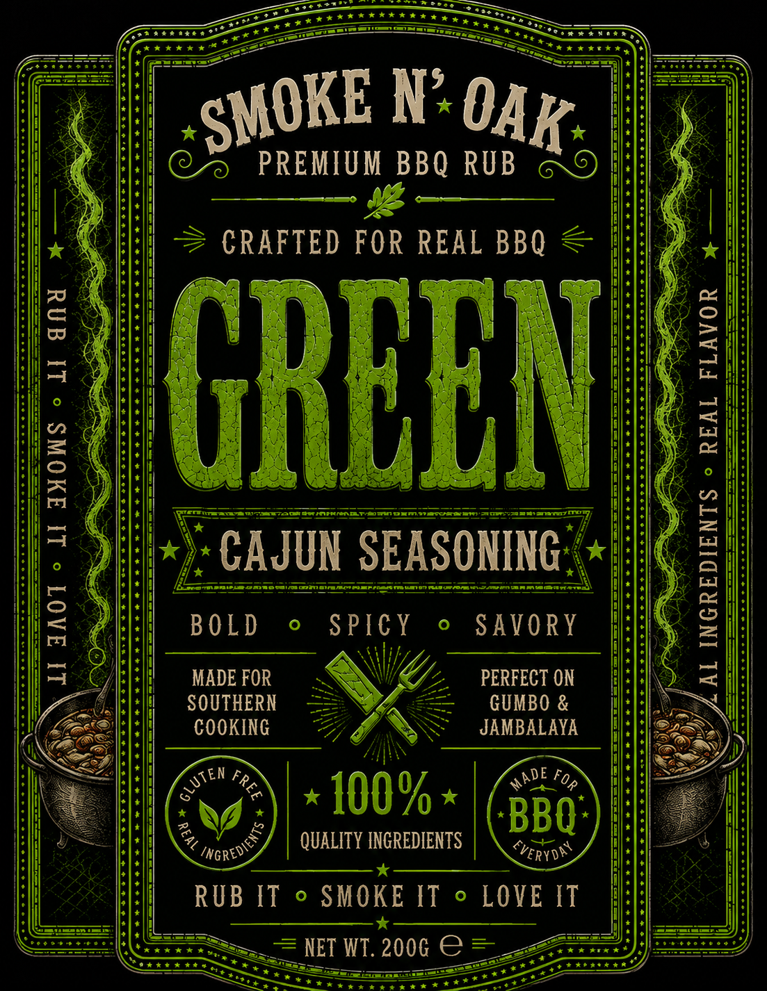 Smoke N' Oak GREEN label